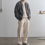 Oliver | Men's Oversized Knit Cardigan | Ribbed · Eltrendio