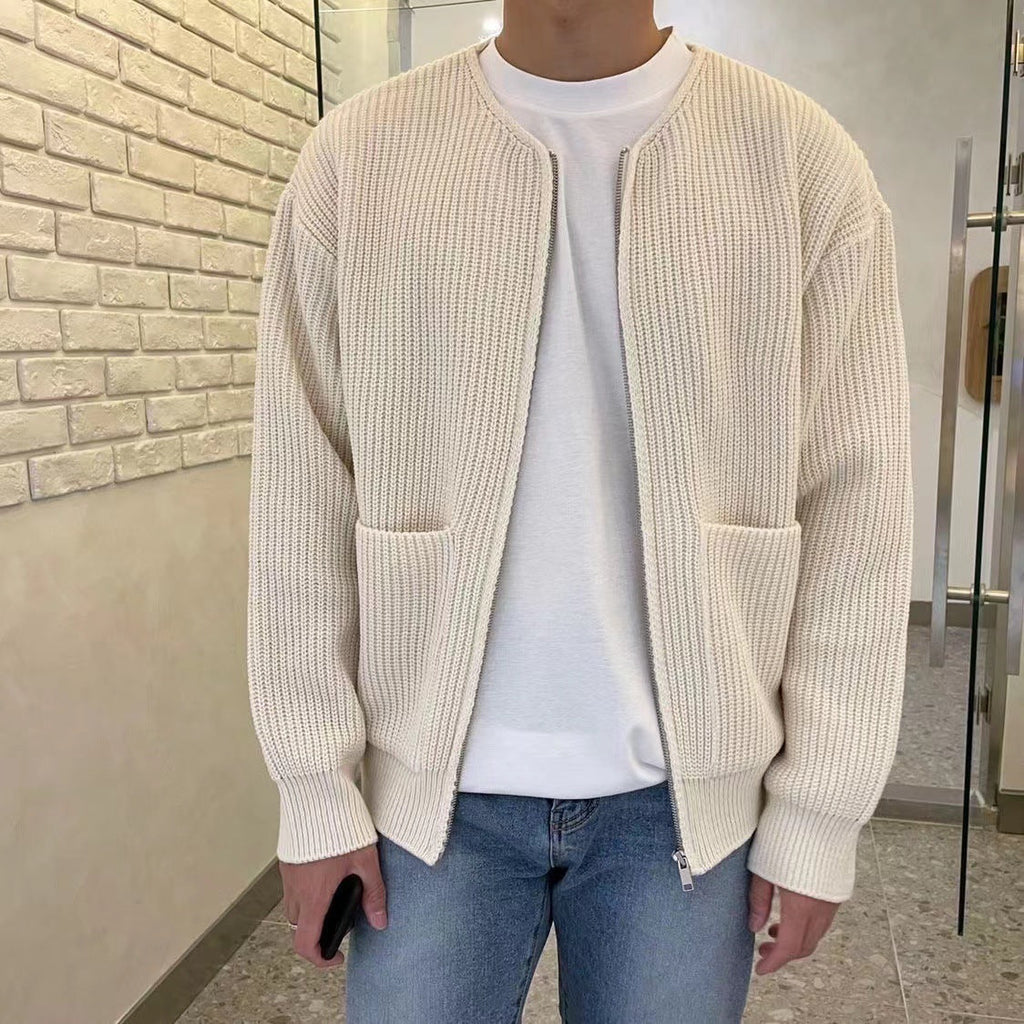 Oliver | Men's Oversized Knit Cardigan | Ribbed · Eltrendio