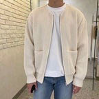 Oliver | Men's Oversized Knit Cardigan | Ribbed · Eltrendio