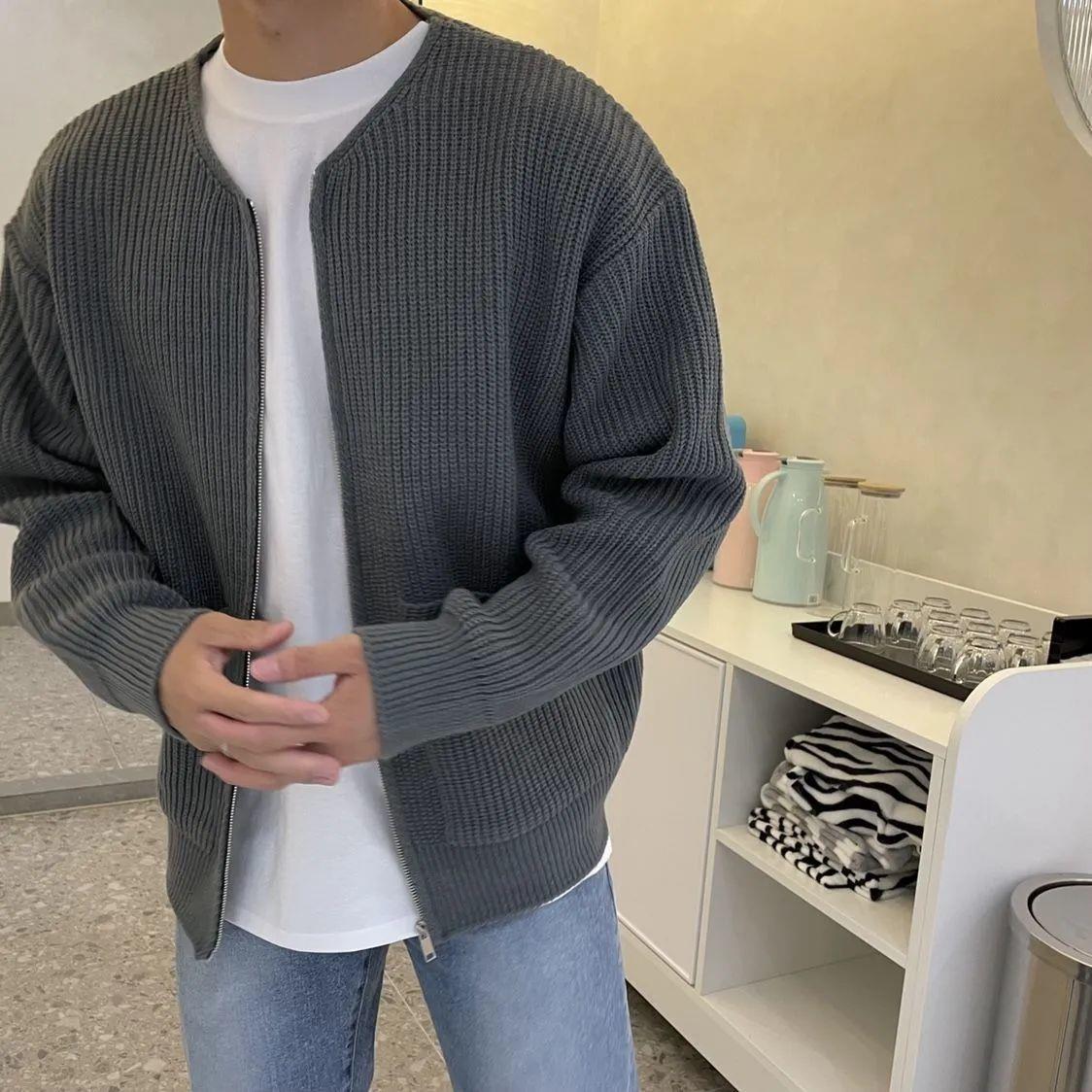 Oliver | Men's Oversized Knit Cardigan | Ribbed · Eltrendio
