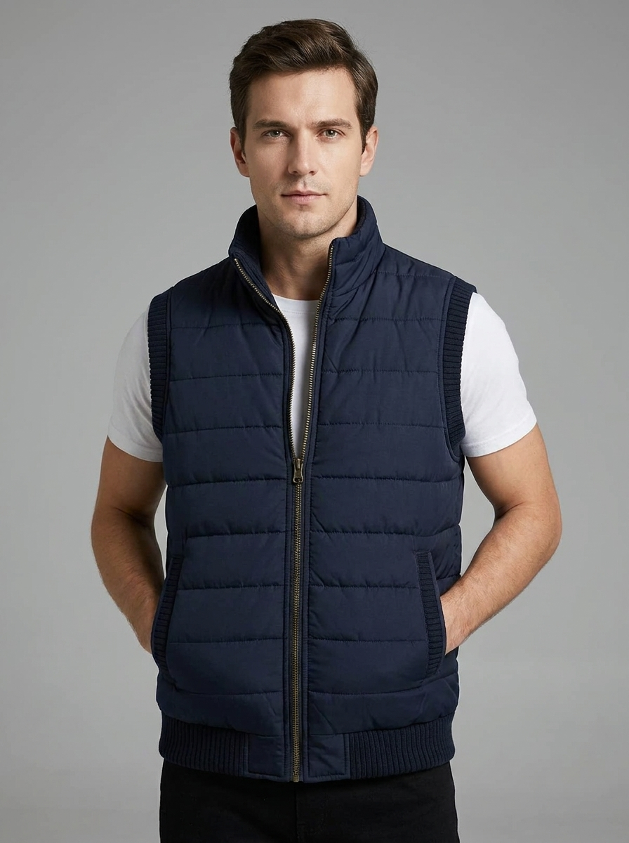 Oliver | Men's Padded Gilet | Fleece-Lined-Eltrendio