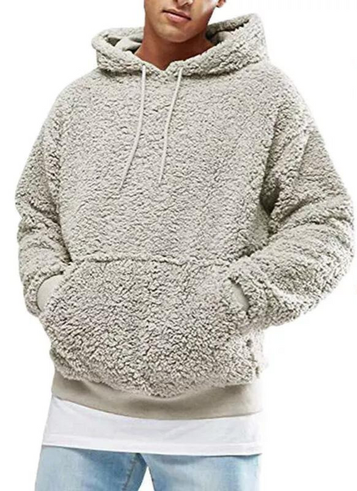 Oliver | Men's Pullover Hoodie | Fleece Teddy · Eltrendio