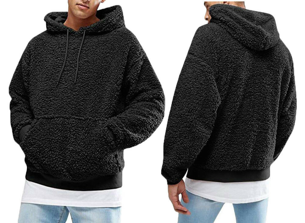 Oliver | Men's Pullover Hoodie | Fleece Teddy · Eltrendio