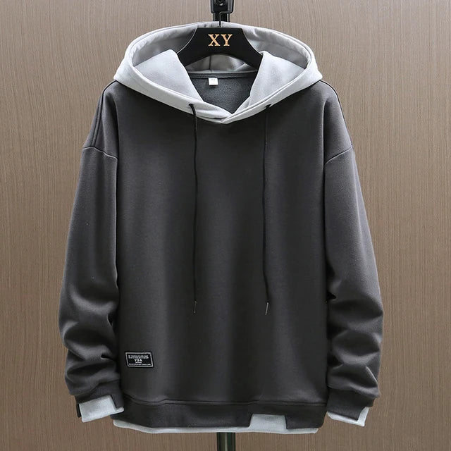 Oliver | Men's Pullover Hoodie | Two-Tone · Eltrendio