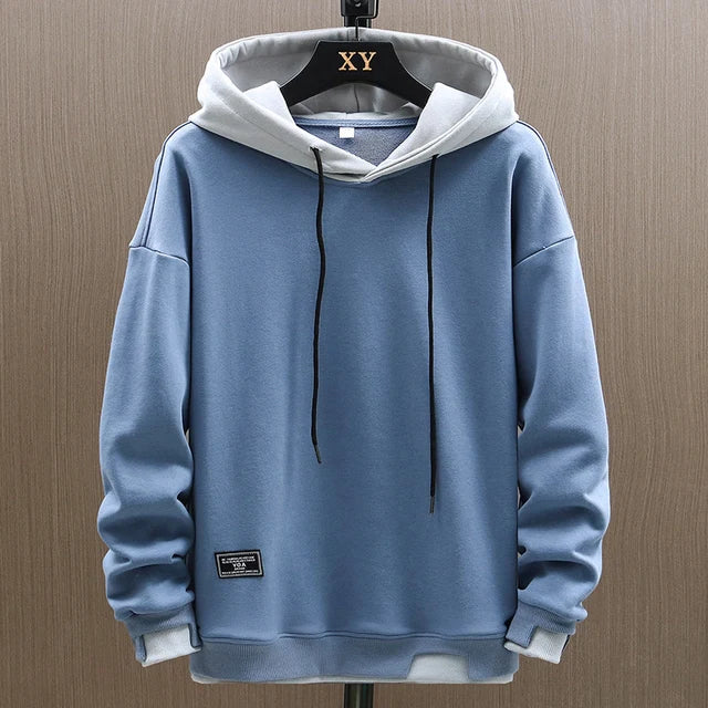 Oliver | Men's Pullover Hoodie | Two-Tone · Eltrendio