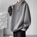 Oliver | Men's Quarter-Zip Hoodie | Fleece-Lined · Eltrendio