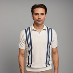 Oliver | Men's Short-Sleeve Polo Shirt | Knitted Stripe · Eltrendio