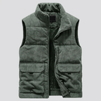 Oliver | Men's Sleeveless Gilet | Fleece-Lined Corduroy · Eltrendio