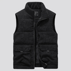 Oliver | Men's Sleeveless Gilet | Fleece-Lined Corduroy · Eltrendio