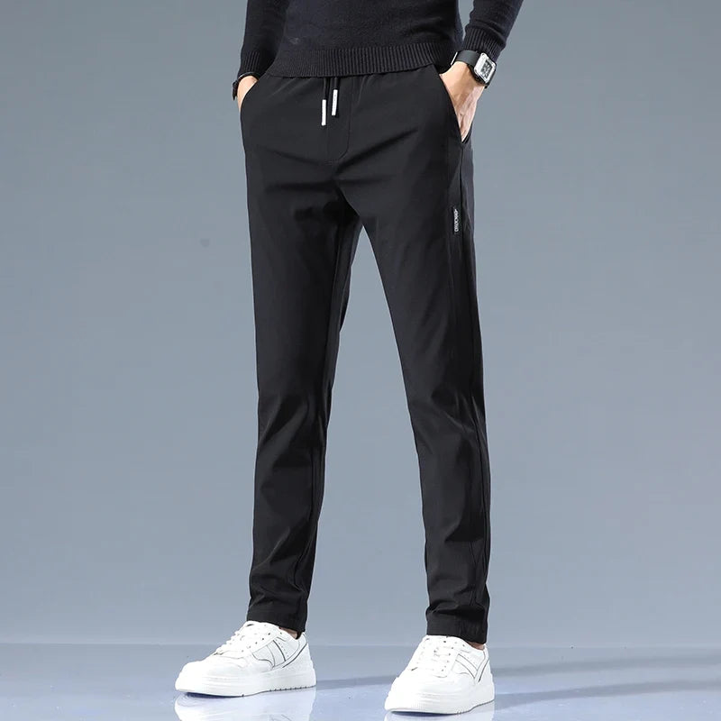 Oliver | Men's Slim-Fit Trousers | Drawstring Waist · Eltrendio