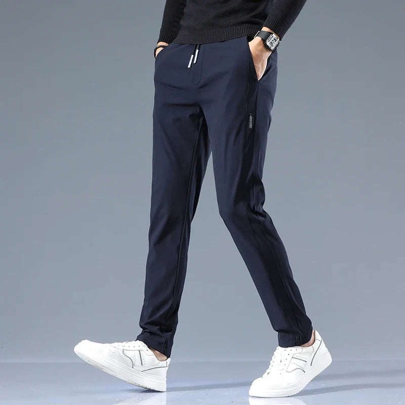 Oliver | Men's Slim-Fit Trousers | Drawstring Waist · Eltrendio