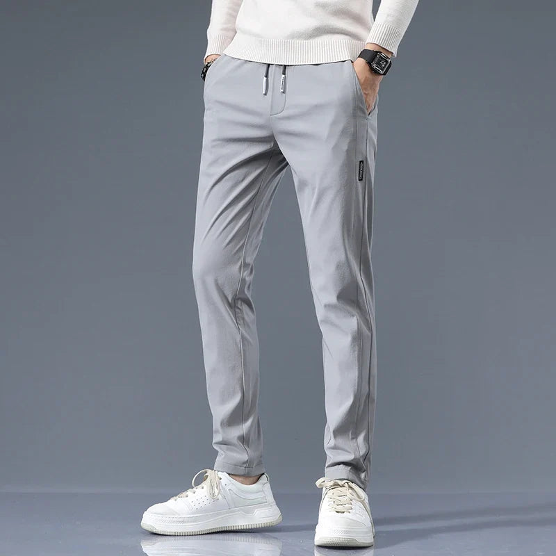 Oliver | Men's Slim-Fit Trousers | Drawstring Waist · Eltrendio