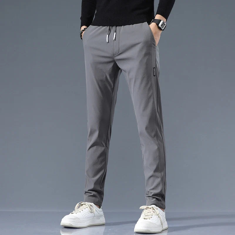 Oliver | Men's Slim-Fit Trousers | Drawstring Waist · Eltrendio