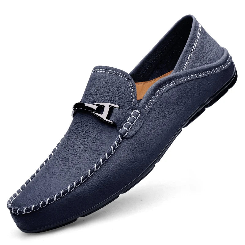 Oliver | Men's Slip-On Loafers | Metal Buckle · Eltrendio