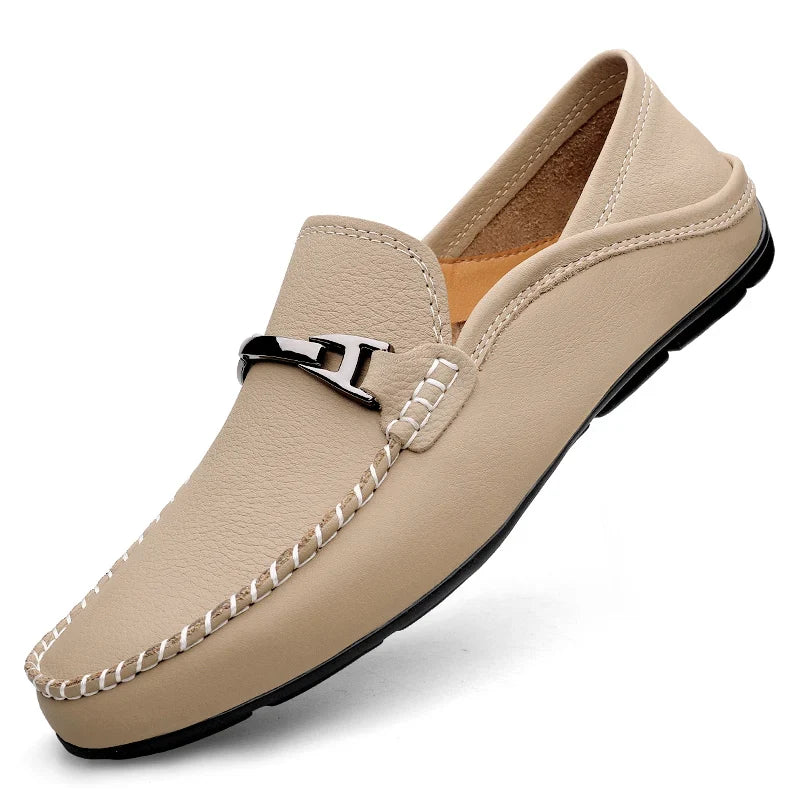 Oliver | Men's Slip-On Loafers | Metal Buckle · Eltrendio