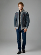 Oliver | Men's Stand Collar Cardigan | Fleece-Lined-Eltrendio
