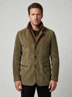 Luca | Men's Tailored Jacket | Suede-Eltrendio