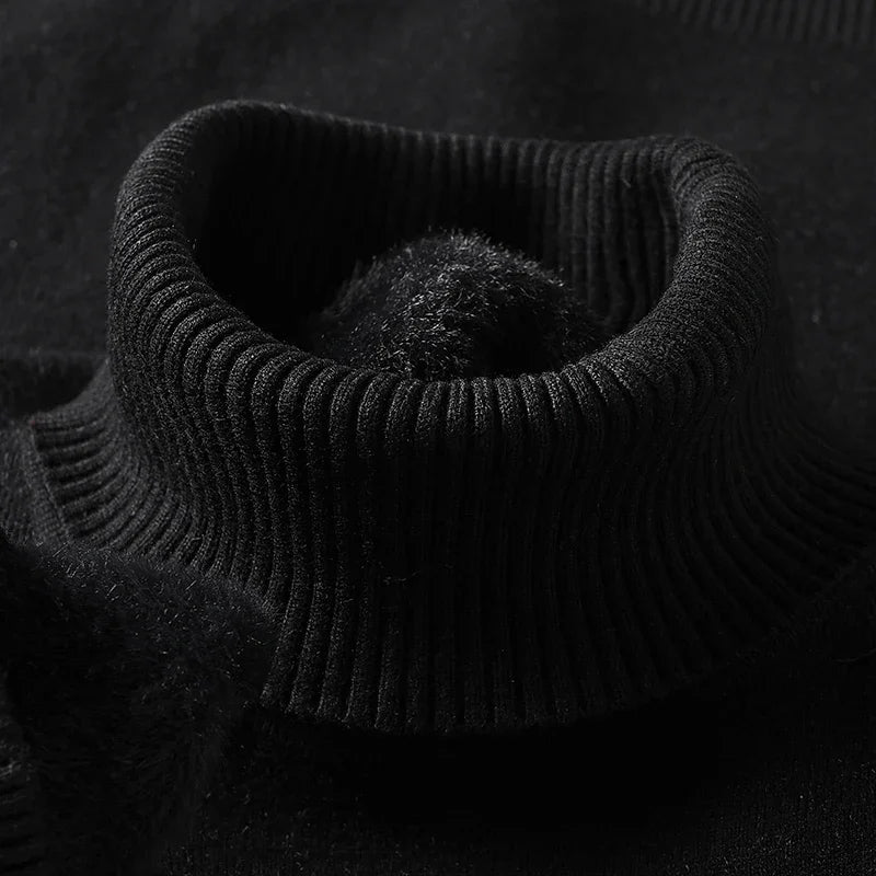 Oliver | Men's Turtleneck Jumper | Ribbed Knit · Eltrendio