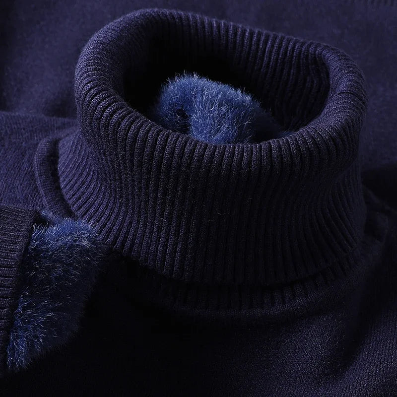Oliver | Men's Turtleneck Jumper | Ribbed Knit · Eltrendio