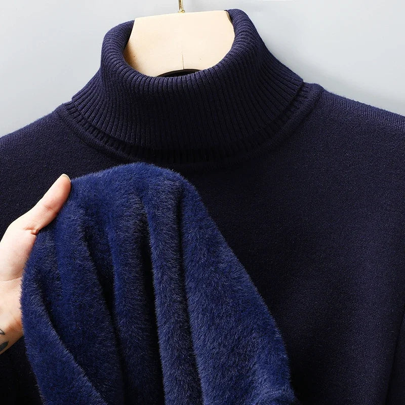 Oliver | Men's Turtleneck Jumper | Ribbed Knit · Eltrendio