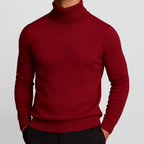 Oliver | Men's Turtleneck Jumper | Ribbed Knit · Eltrendio