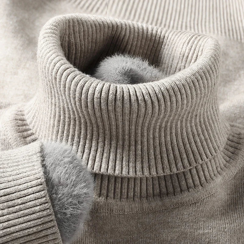 Oliver | Men's Turtleneck Jumper | Ribbed Knit · Eltrendio