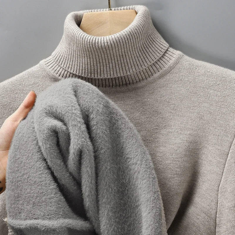 Oliver | Men's Turtleneck Jumper | Ribbed Knit · Eltrendio