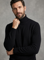 Theodore | Men's Turtleneck Jumper | Ribbed Knit-Eltrendio