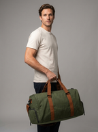 Henry | Men's Weekend Holdall | Canvas Travel Bag-Eltrendio