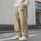 Oliver | Men's Wide-Leg Corduroy Trousers | Drawstring Waist · Eltrendio