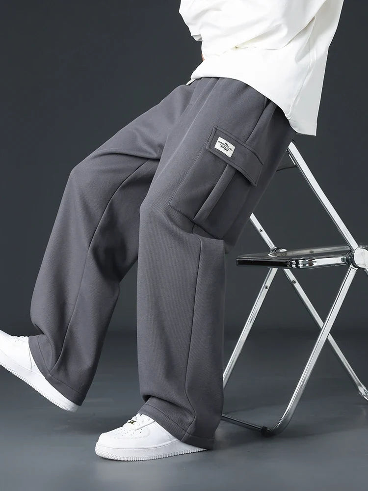Oliver | Men's Wide-Leg Joggers | Cargo Pocket · Eltrendio
