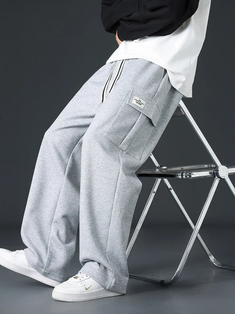 Oliver | Men's Wide-Leg Joggers | Cargo Pocket · Eltrendio