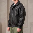 Oliver | Men's Zip Jacket | Leather · Eltrendio