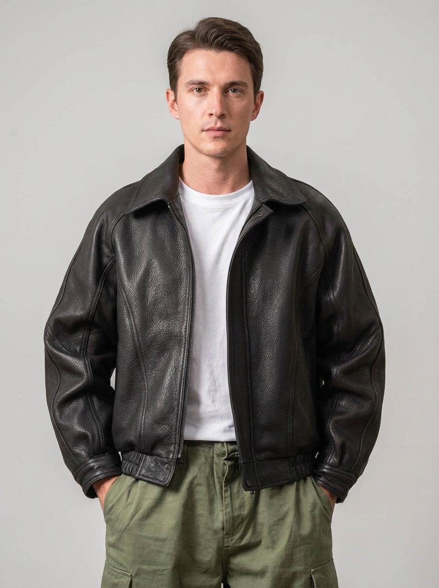 Noah | Men's Zip Jacket | Leather-Eltrendio