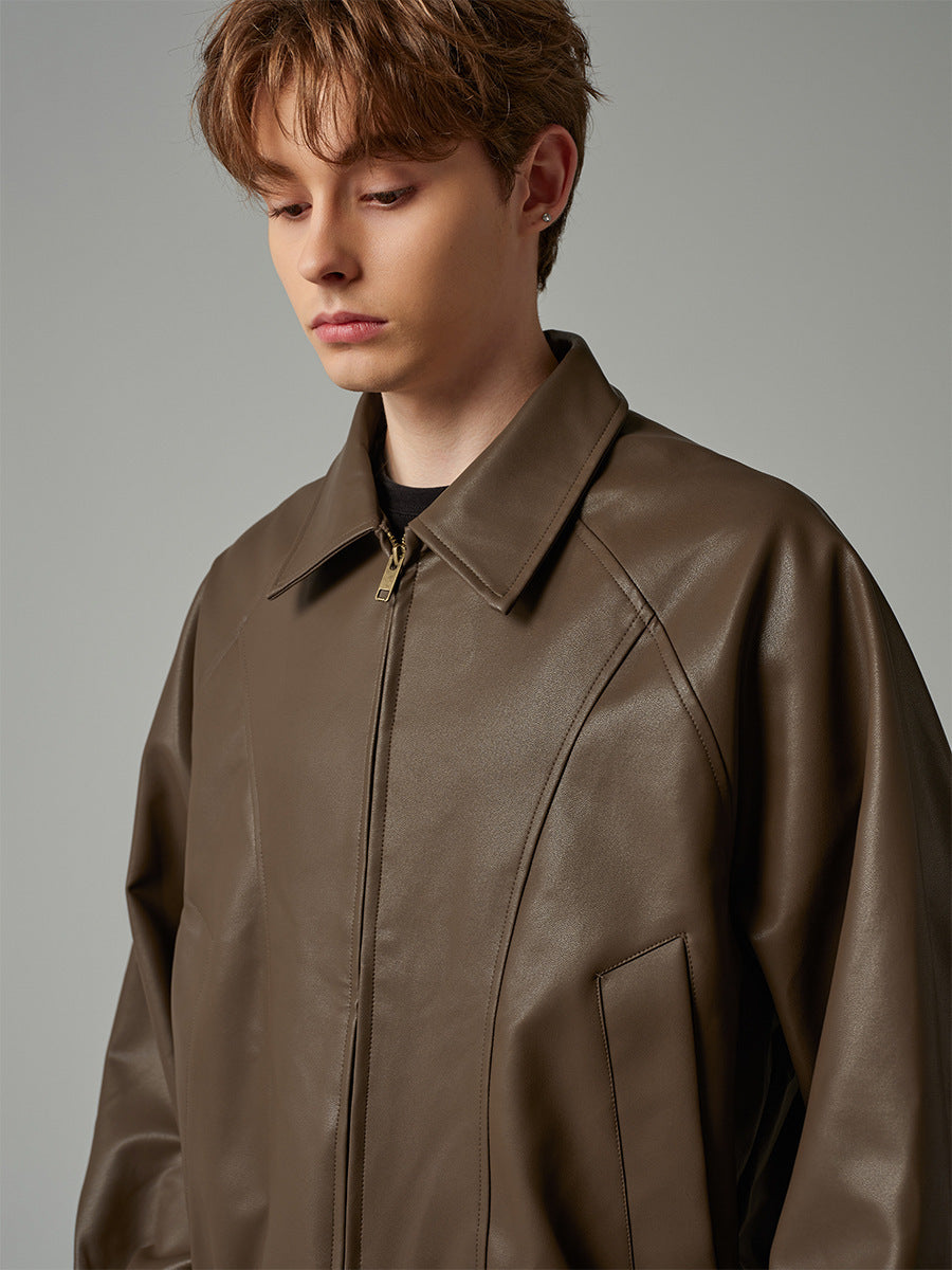 Noah | Men's Zip Jacket | Leather - Eltrendio