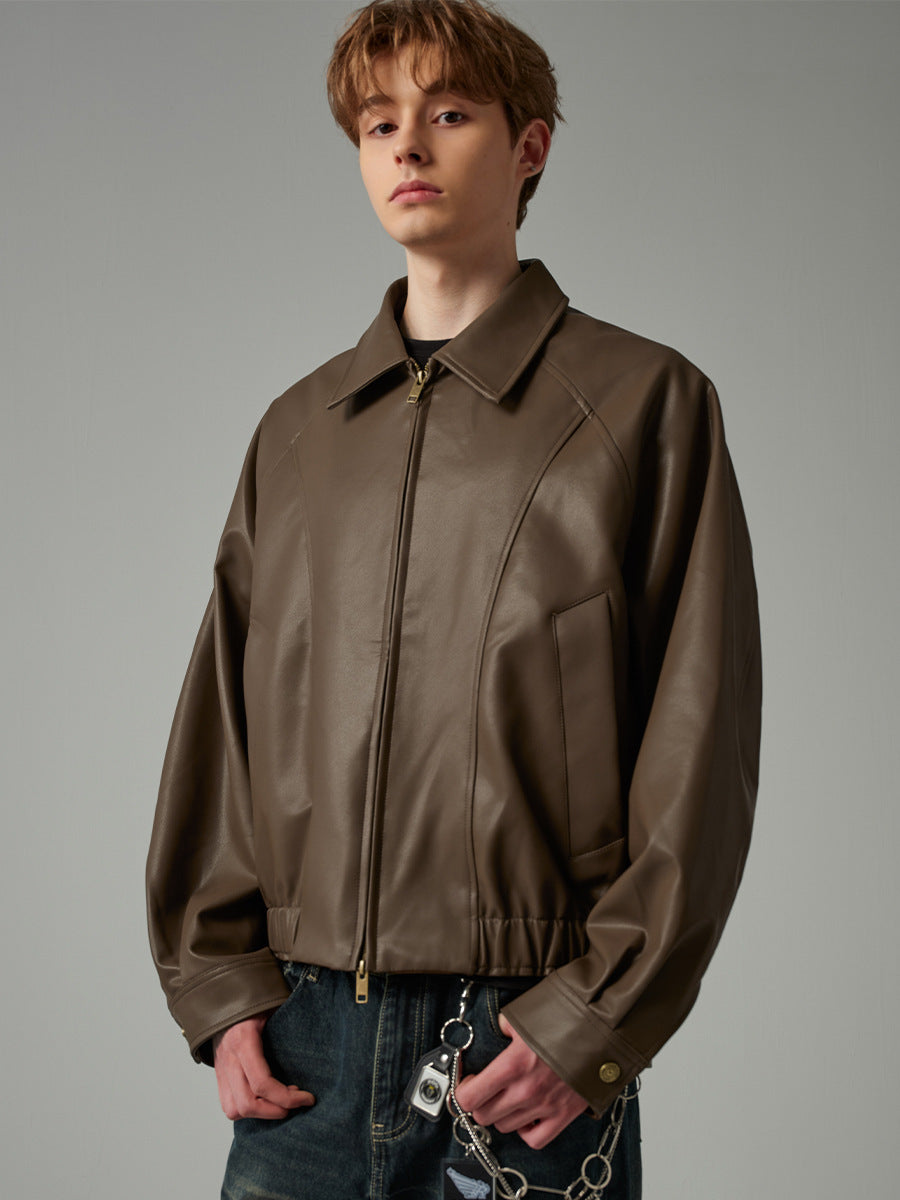 Noah | Men's Zip Jacket | Leather - Eltrendio