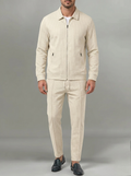 Oliver | Men's Zip Tracksuit Set | Waffle-Knit-Eltrendio