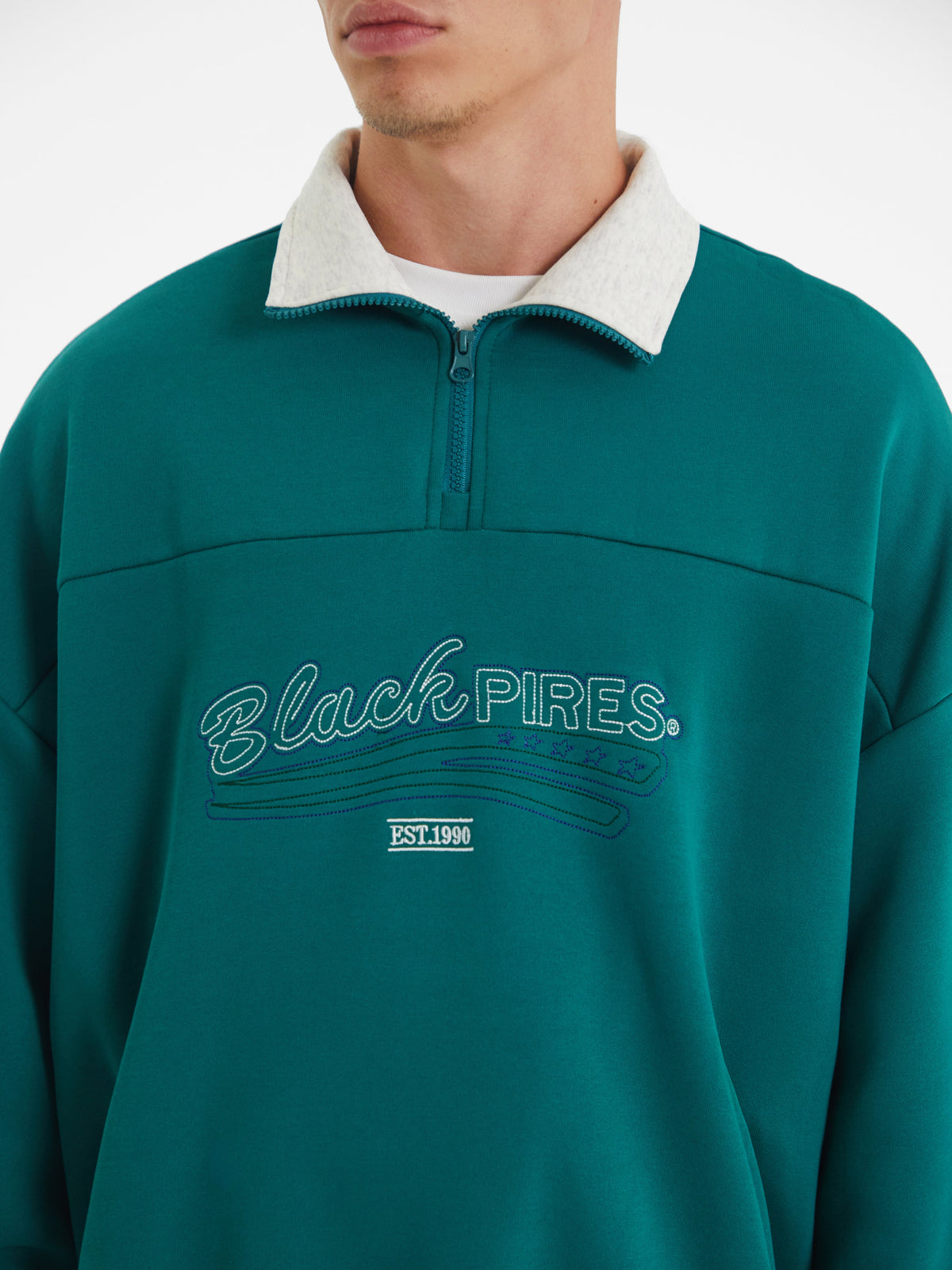 Oliver | Unisex Half-Zip Sweatshirt | Collared · Eltrendio