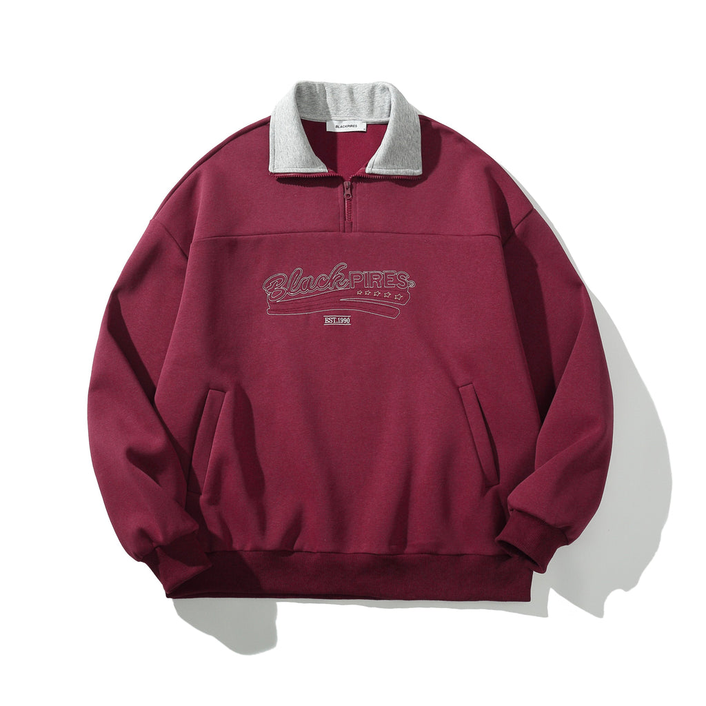 Oliver | Unisex Half-Zip Sweatshirt | Collared · Eltrendio