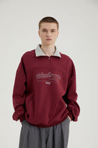Oliver | Unisex Half-Zip Sweatshirt | Collared · Eltrendio