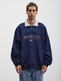 Oliver | Unisex Half-Zip Sweatshirt | Collared · Eltrendio