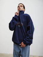 Oliver | Unisex Half-Zip Sweatshirt | Collared · Eltrendio