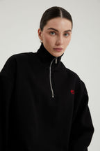 Oliver | Unisex Half-Zip Sweatshirt | Fleece-Lined · Eltrendio