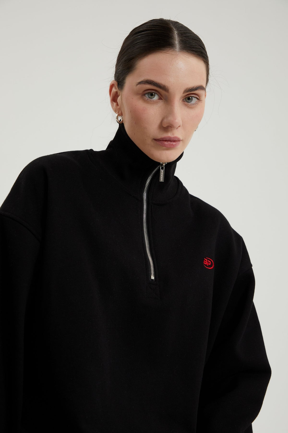 Oliver | Unisex Half-Zip Sweatshirt | Fleece-Lined · Eltrendio