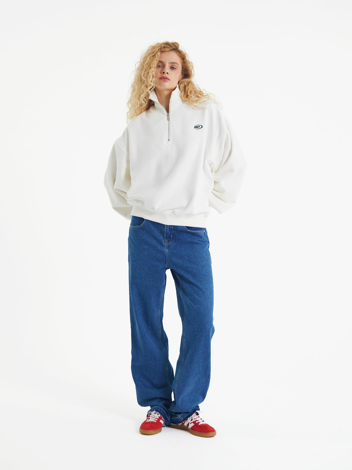 Oliver | Unisex Half-Zip Sweatshirt | Fleece-Lined · Eltrendio