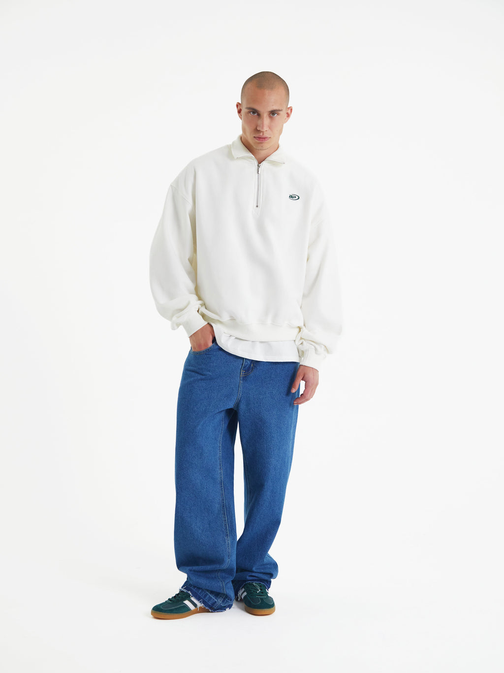 Oliver | Unisex Half-Zip Sweatshirt | Fleece-Lined · Eltrendio