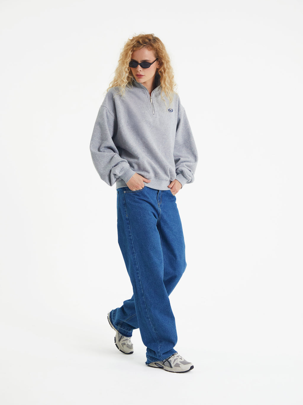 Oliver | Unisex Half-Zip Sweatshirt | Fleece-Lined · Eltrendio