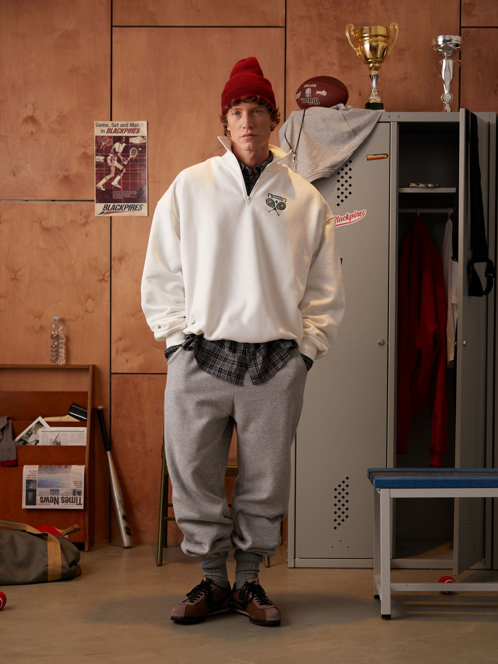 Oliver | Unisex Half-Zip Sweatshirt | Graphic Print · Eltrendio