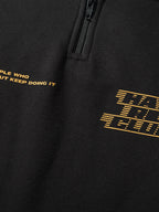 Oliver | Unisex Half-Zip Sweatshirt | Graphic Print · Eltrendio