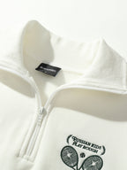 Oliver | Unisex Half-Zip Sweatshirt | Graphic Print · Eltrendio